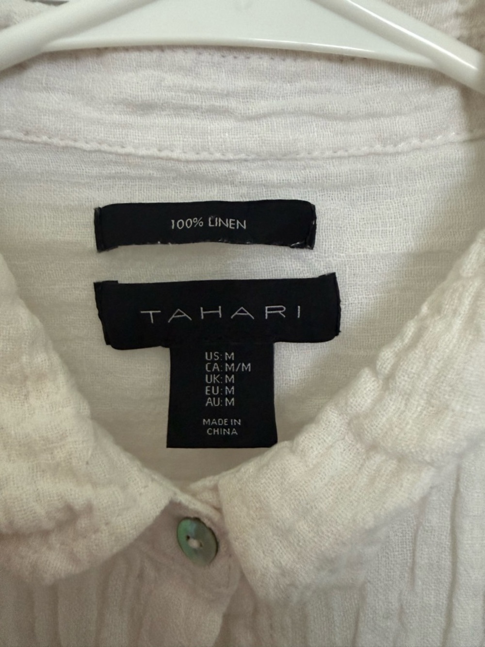 Linen Button down - Picture 2 of 2